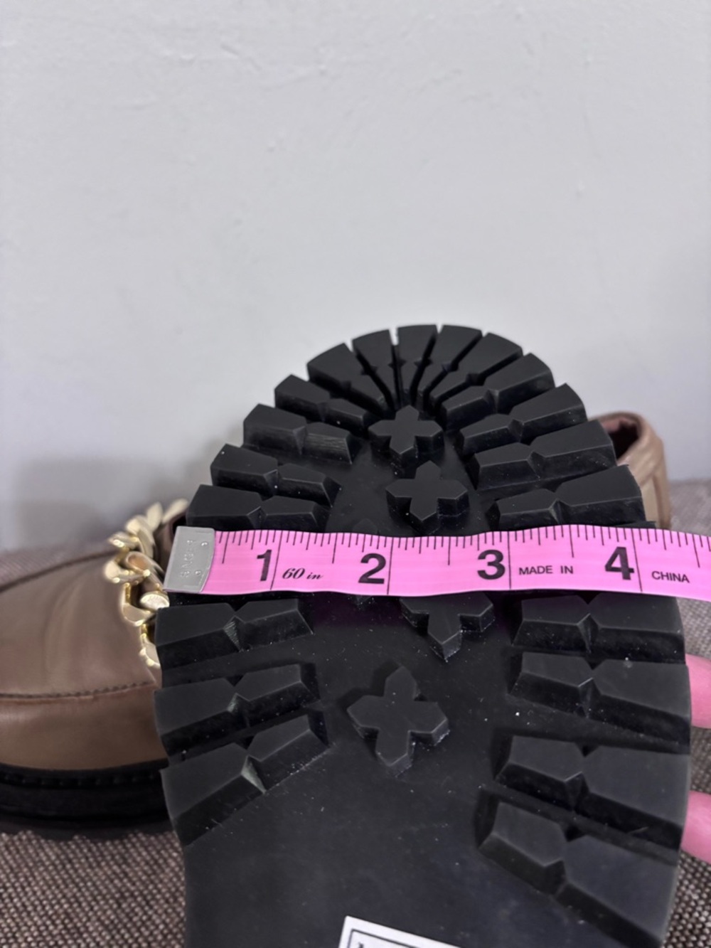Credo Francine taupe platform loafers, leather upper, size 9, NWOT. - Picture 13 of 13